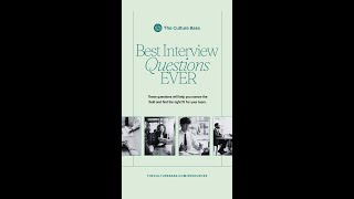 Best Interview Questions Ever: A Free Guide from TheCultureBase #interviewhacks #bestinterviewtips