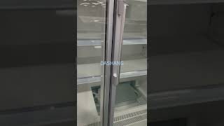 Commercial freezer CE certification Glass door upright fridge