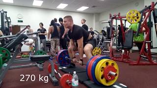 Medium deadlift training. Bodyweight at 95 kg, 19 y/o