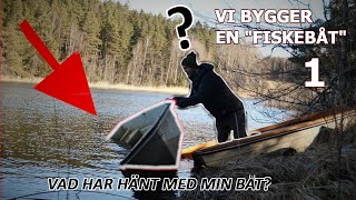 Vi bygger en "fiskebåt" men båten har sjunkit!! Projekt fiska upp båten ur vattnet!