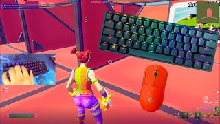 Razer Huntsman Mini Mechanical Keyboard😴Fortnite Keyboard & Mouse Sounds ASMR Gameplay😍360 FPS 4K