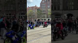 Motorbikes parade in Amsterdam!