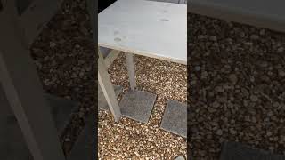 Bar Top Table - Before refinishing the top and adding more wood to the legs.