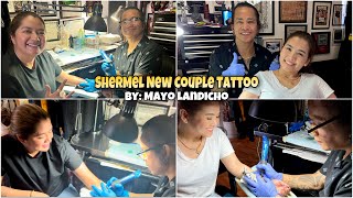 NEW COUPLE TATTOO (SHERMEL) BY MAYO LANDICHO | SHERYN REGIS | MEL DE GUIA