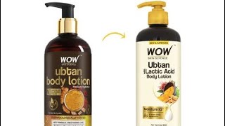 Wow ubtan latic acid body lotion review 👌/ wow body mositurizer with Glowing Skin 😍 review ✨️