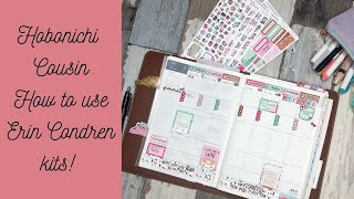 Hobonichi Cousin How to use Erin Condren Kits