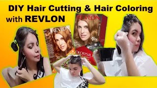 HOW TO APPLY REVLON HAIR COLOR + DIY HAIR CUT I Samnice Vlog