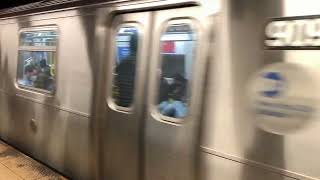 F train at Fulton Street