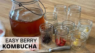 How To Make Berry Fizzy Kombucha - it's Fab!