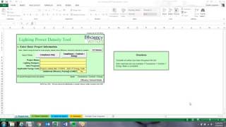 Lighting Power Density Tool Training Video