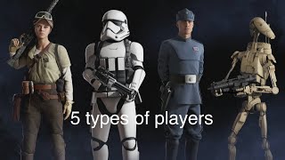 5 type of Star Wars battlefront 2