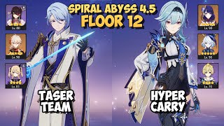 Ayato Kazuha Taser & Eula HyperCarry | Spiral Abyss 4.5