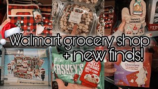 Walmart Grocery Shop With Me | New at Walmart | Grocery Haul 2022 | Walmart Christmas Finds