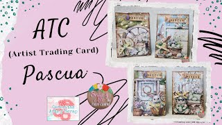 ATC PASCUA - ARTIST TRENDING CARD -  RETO CERECITAS ARTE Y SCRAP - #scrapbooking #pascua