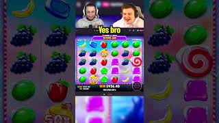 JUICER 50X MULTI On SWEET BONANZA XMAS!! (BONUS BUYS) #slots #casino #sweetbonanzaxmasslot #shorts