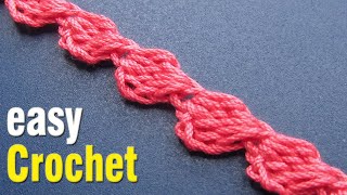 Crochet: How to Crochet a Simple Puff stitch Cord for beginners. Free crochet cord pattern.