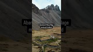 Abandoned movie set in Iceland - set up to be a Viking village! #abandonedplaces #urbanexploring