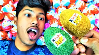 NEW! 500 GLITTER KINDER JOY Toys Opening - A lot of surprise eggs chocolate ASMR