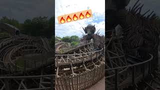 Feed the Flames! 🔥🔥🔥🔥🔥 #wickerman #altontowers  #woodencoaster