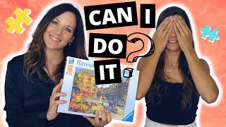 Doing a puzzle WITHOUT the picture | My SISTER picked a puzzle for me!!