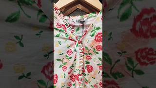 Dori loops neck design || floral print shirt || style by fatima