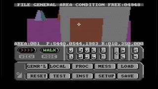 3D Construction Kit 8 bit C64 Performance-Efficient Animations Demonstration