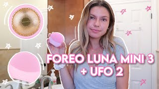 FOREO Luna Mini 3 and UFO 2 Review! | what you need to know before buying!