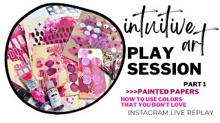 Live Replay Art Session Part 1: Breaking Barriers by Using Purple in Mixed Media Papers