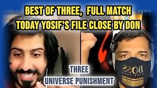 Big Match Best of 3 | Tik Tok | YOUSIF Vs DON | Full Match | 02-07-2023 | Yosif's file close Today