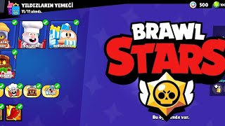 YILDIZLARIN YEMEĞİ TEMASINI SIRALADIM 🍝🌮🌯-Brawl stars