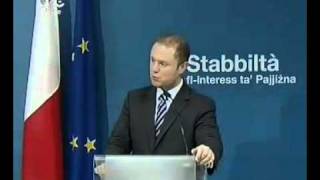 Joseph Muscat | Konferenza Stampa | wara l-Vot ta' Sfiducja fil-Gvern | 26 ta' Jannar 2012