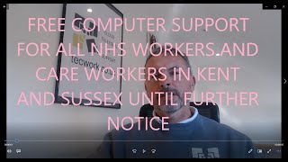 Free Computer Support for NHS and Care Workers in Kent and Sussex