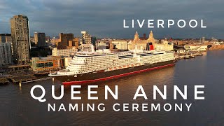 Queen Anne naming ceremony, Liverpool, 3rd June 2024 - drone footage