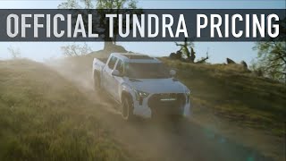 2022 Toyota Tundra Official Pricing