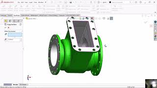 Mold design using  surface tool in Solidworks | die casting mold design | gate valve mold design