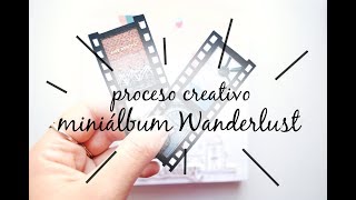 PROCESO CREATIVO SCRAPBOOKING Contraportada minialbum Wanderlust