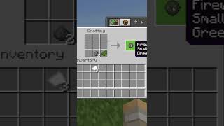 How To Make Green Firework Rockets In Minecraft #Shorts