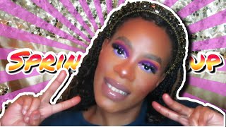 Time For Spring | Bright Sunset Eyes | Purple Makeup Look | MakeupShae