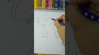 how to draw cute Elephant /easy drawing for kids simple drawing step by step