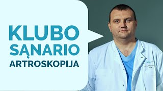 Klubo sąnario artroskopija