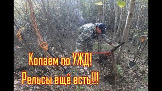 Металлокоп! Копаем на УЖД. Снова рельсы!!!