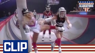 Contender Knocks Gladiator Ice Flat In The Gauntlet 😮 | American Gladiators