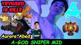 Abed Sniper | A-GOD NEW AURORA MIDLANE TRYHARD in SERVER SEA RANKED Dota 2