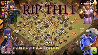 TH11 war attack Strategy 2018 | Clash of clans | New War attack Strategy