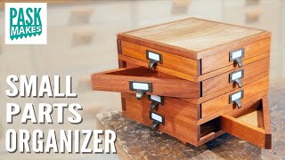 Small Parts Organizer with Triangle Drawers