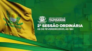 Câmara de Itapemirim - 02ª Sessão Ordinária - 08 de fevereiro/2023.