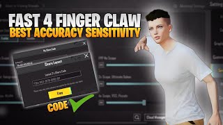 NEW UPDATE 2.7.0 🔥 BEST SENSITIVITY CODE + CONTROL SETTINGS PUBG MOBILE/BGMI | BEST 4 FINGER IPHONE