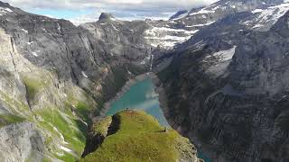 Limmernsee Aerial Symphony: Drone Views of Swiss Alpine Elegance 🏞️🚁