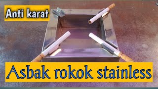 Asbak stainless steel ide kreatif seni logam asbak rokok