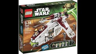 Lego star wars 2013 republic gunship commercial set No.75021